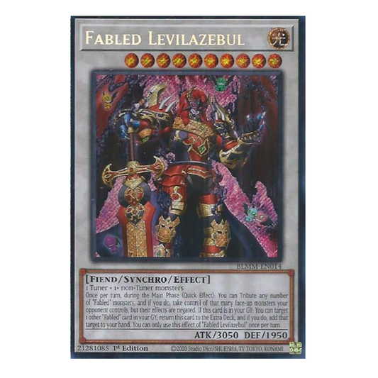 Fabled Levilazebul - BLMM-EN014 - Secret Rare - 1st Edition