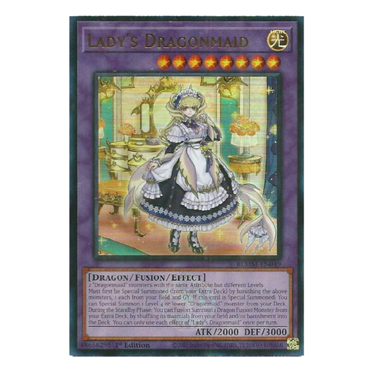 Lady's Dragonmaid - BLMM-EN049 - Ultra Rare - 1st Edition