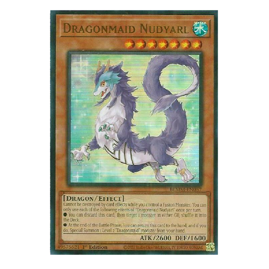 Dragonmaid Nudyarl - BLMM-EN057 - Ultra Rare - 1st Edition