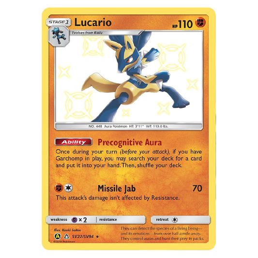 Lucario - SV22/SV94 - Shiny Holo Rare