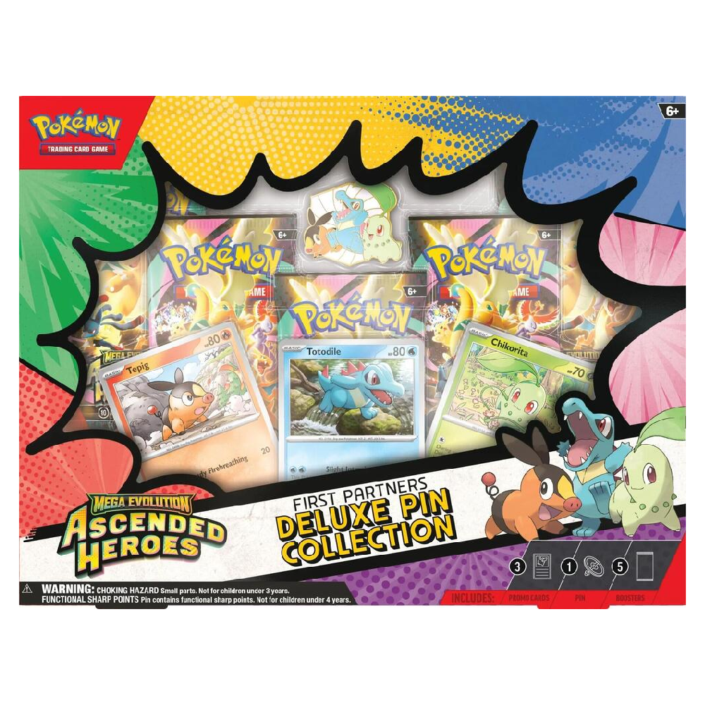 Pokemon TCG: Mega Evolution - First Partners Deluxe Pin Collection - Ascended Heroes