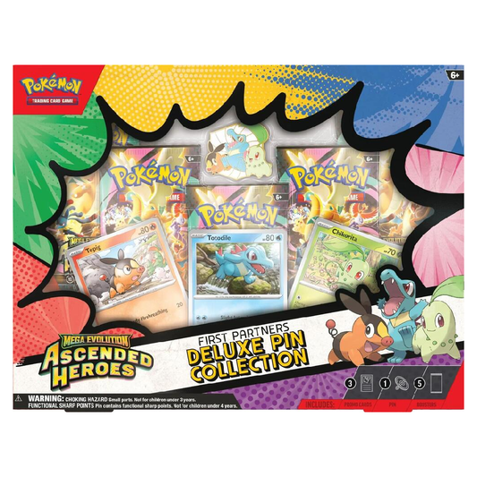 Pokemon TCG: Mega Evolution - First Partners Deluxe Pin Collection - Ascended Heroes