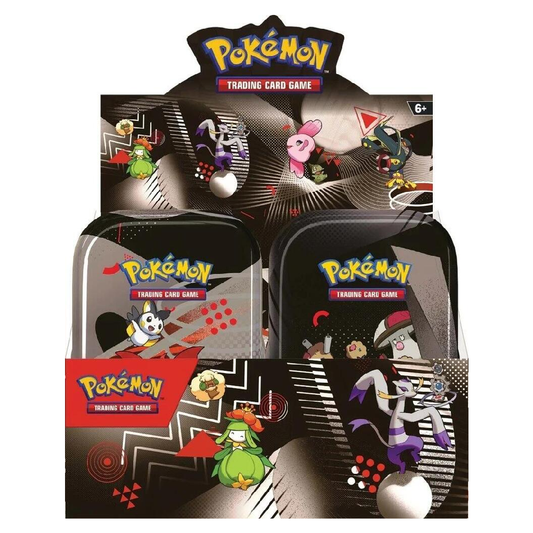Pokemon TCG: Scarlet & Violet - Unova Mini Tin Display - Black Bolt & White Flare