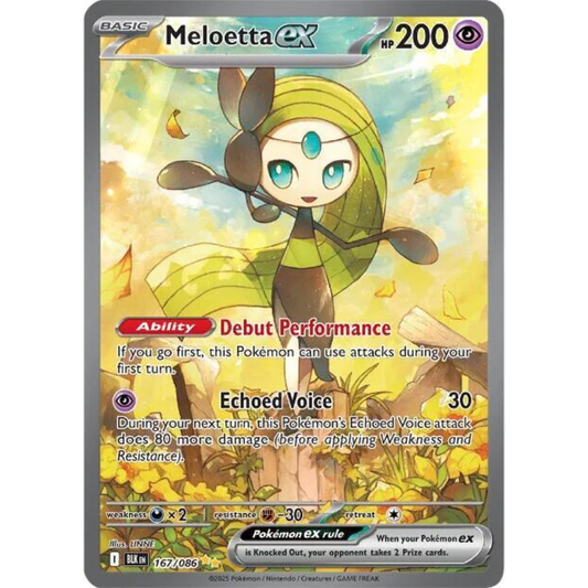 Meloetta ex - BLK 167/086 - Special Illustration Rare