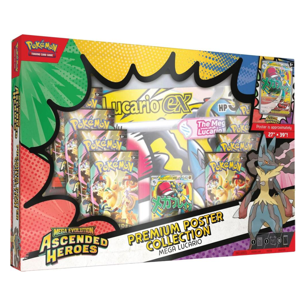 Pokemon TCG: Mega Evolution - Premium Poster Collection - Ascended Heroes (Mega Lucario)