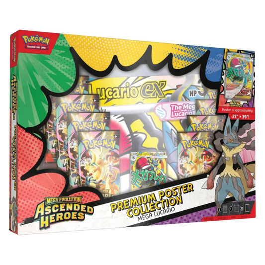 Pokemon TCG: Mega Evolution - Premium Poster Collection - Ascended Heroes (Mega Lucario)