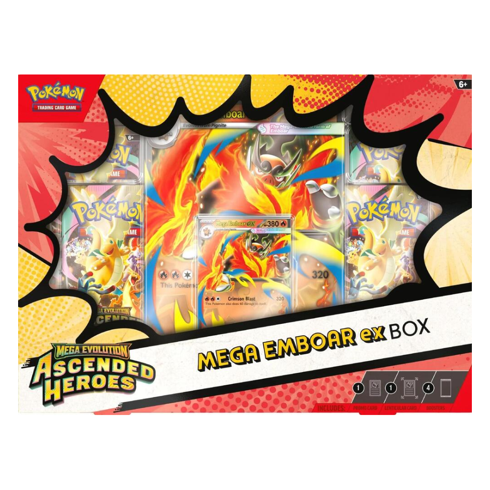 Pokemon TCG: Mega Evolution - Ascended Heroes Mega Emboar Ex Box