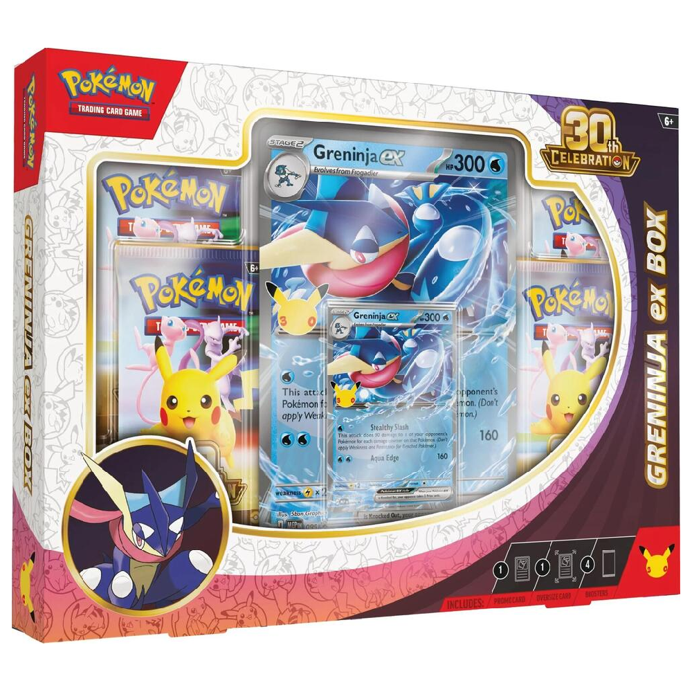 Pokemon TCG: Mega Evolution - Greninja ex Box - 30th Celebration