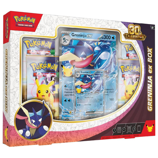 Pokemon TCG: Mega Evolution - Greninja ex Box - 30th Celebration