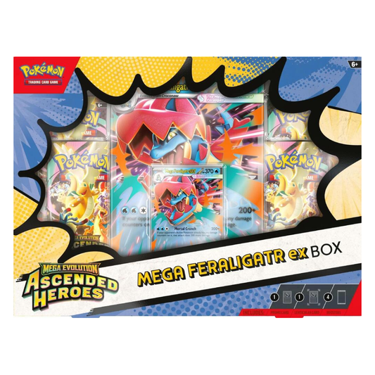 Pokemon TCG: Mega Evolution - Ascended Heroes Mega Feraligatr Ex Box