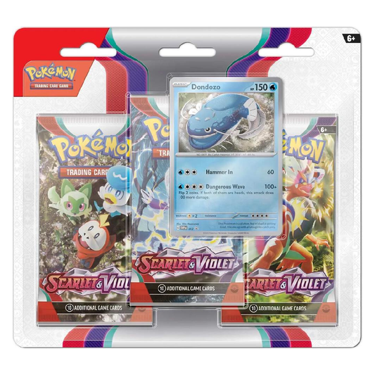 Pokemon TCG: Scarlet & Violet - 3-Pack Blister - Scarlet & Violet Base (Dondozo)