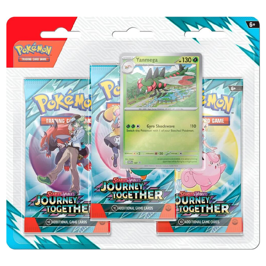 Pokemon TCG: Scarlet & Violet - 3-Pack Bundle - Journey Together (Yanma)