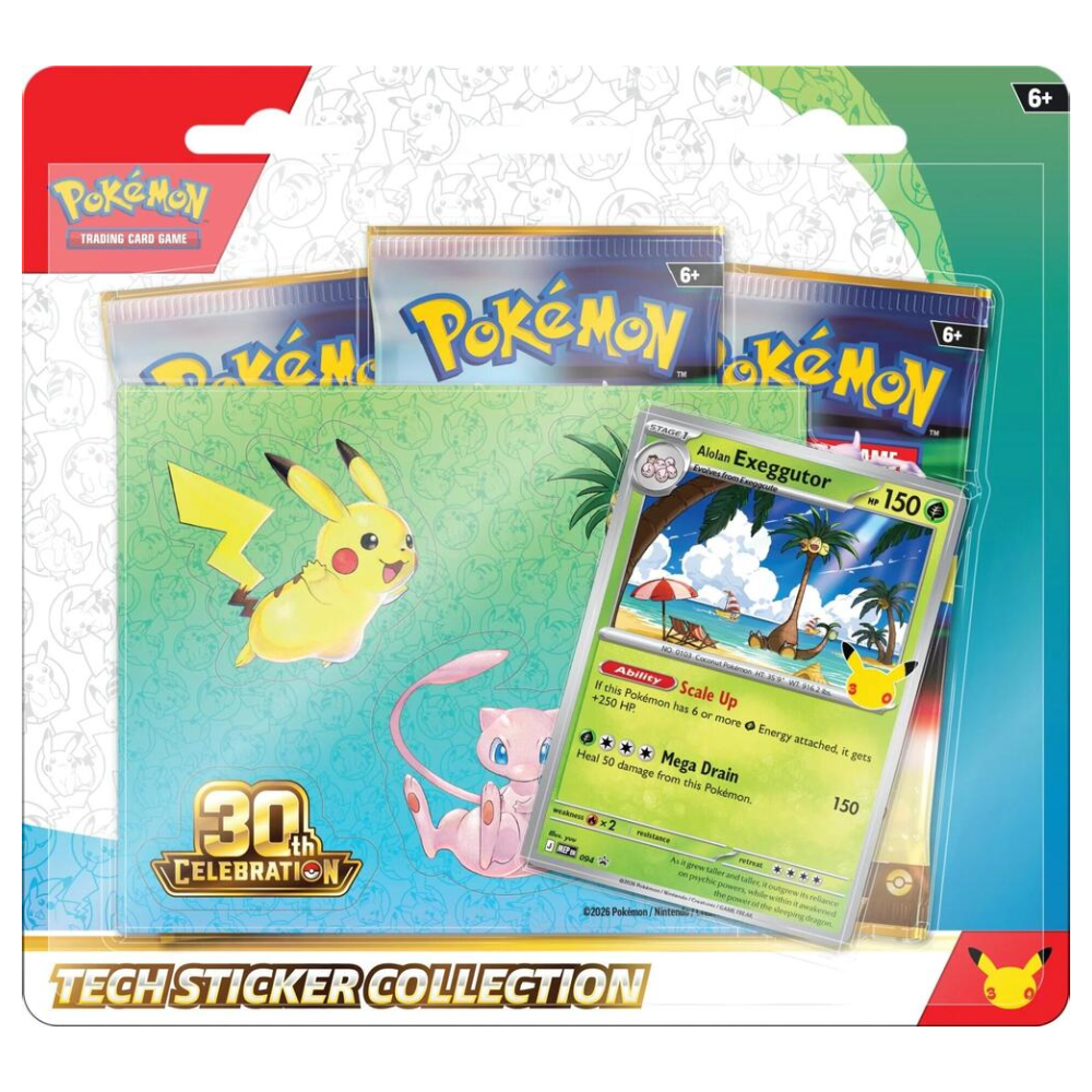 Pokemon TCG: Mega Evolution - Tech Sticker Collection - 30th Celebration (Alolan Exeggutor)