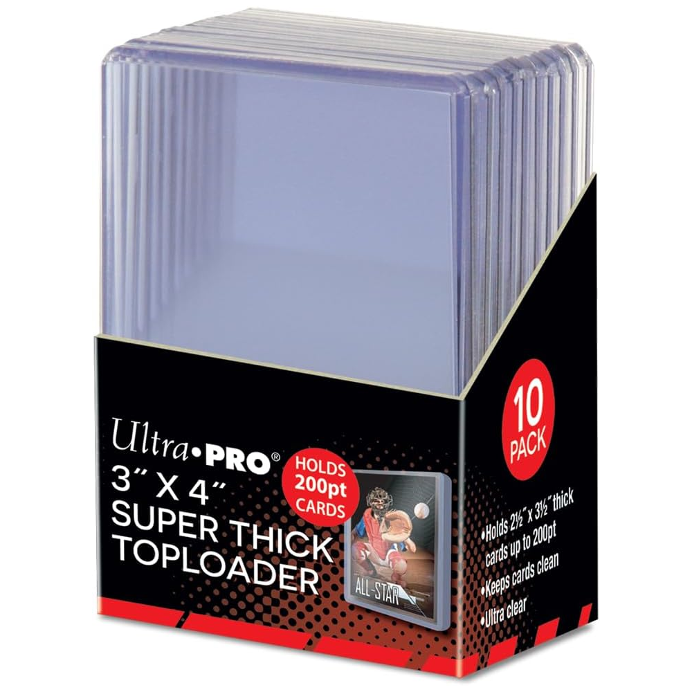 Ultra Pro - Toploaders (10 CT) - Super Thick Size (3" by 4")