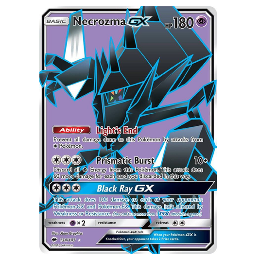 Necrozma GX  - 134/147 - Ultra Rare - 1st Edition