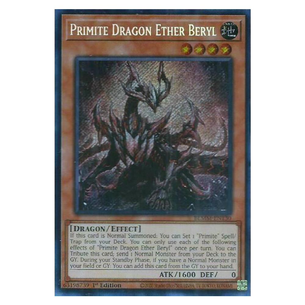 Primite Dragon Ether Beryl - BLMM-EN130 - Secret Rare - 1st Edition