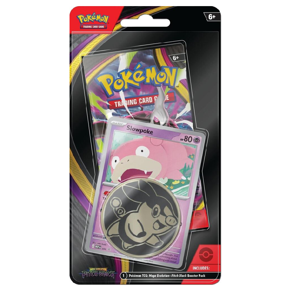 Pokemon TCG: Mega Evolution - Blister & Coin - Pitch Black (Slowpoke)