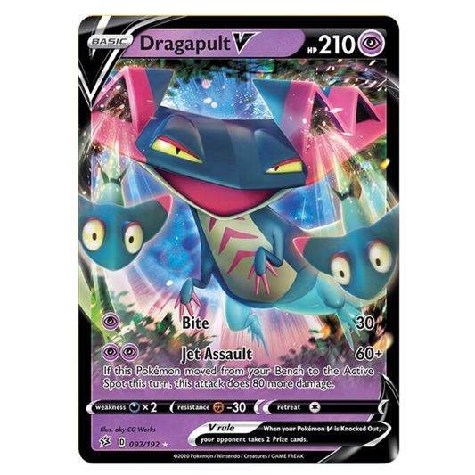 Dragapult V - 092/192 - Ultra Rare - 1st Edition