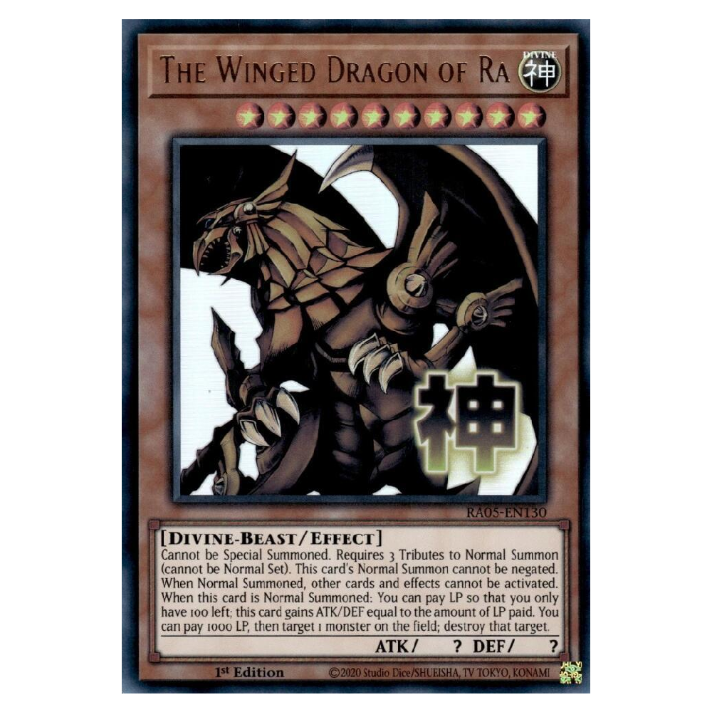 The Winged Dragon of Ra (Stamp) - RA05-EN130 - Ultra Rare - 1st Edition