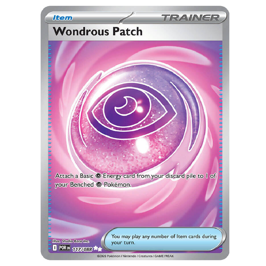 Wondrous Patch - POR 117/088 - Illustration Rare - 1st Edition